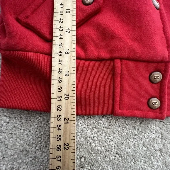 Champion‎ Red Letterman Patch Jacket XS - Picture 10 of 10